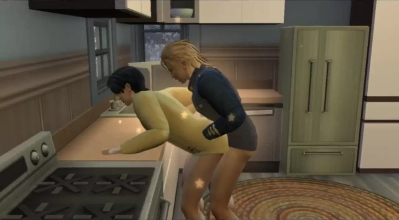 Blonde Fucks His Stepbrother.Dio x Jonathan, DioJona.The sims 4