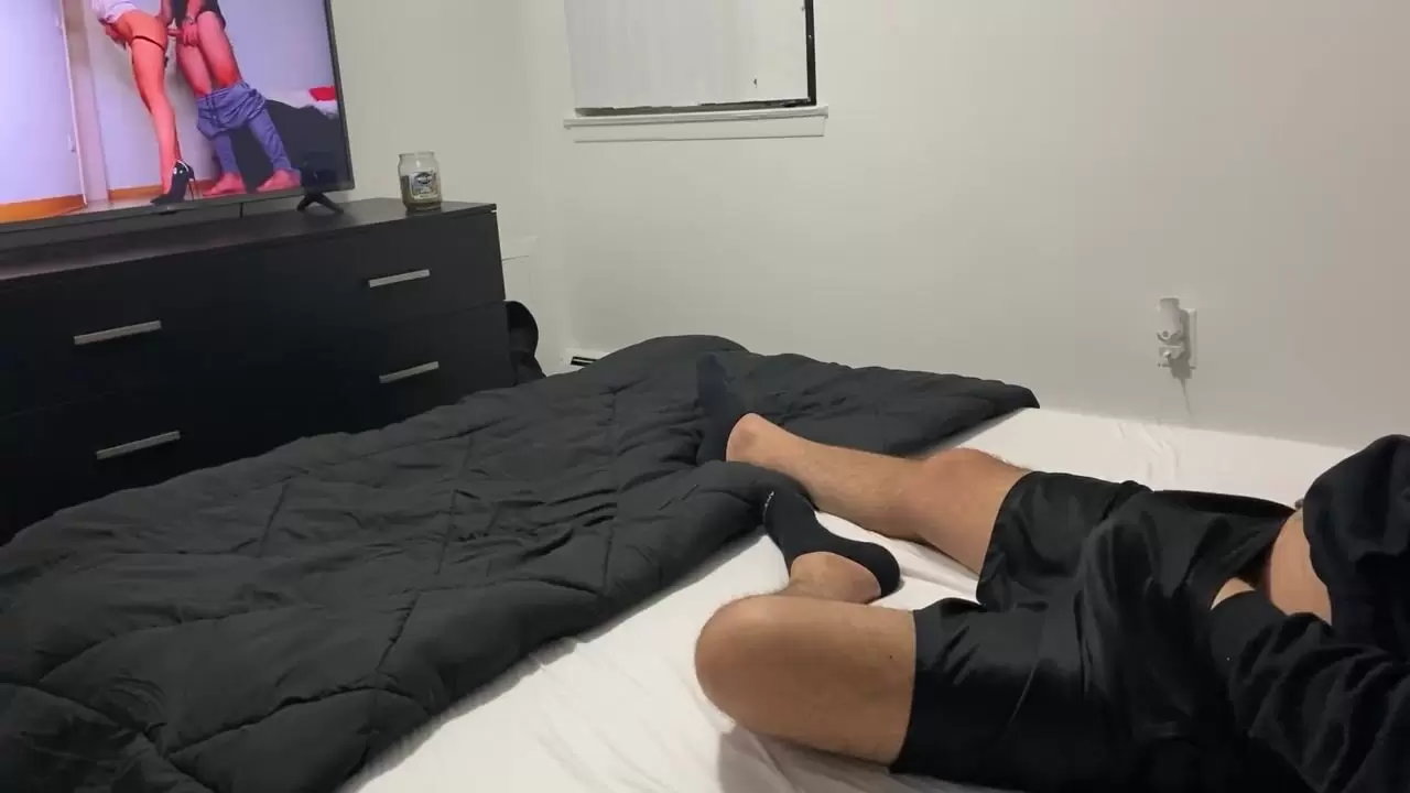Caught my Straight Brother Jerking and Watching Porn image