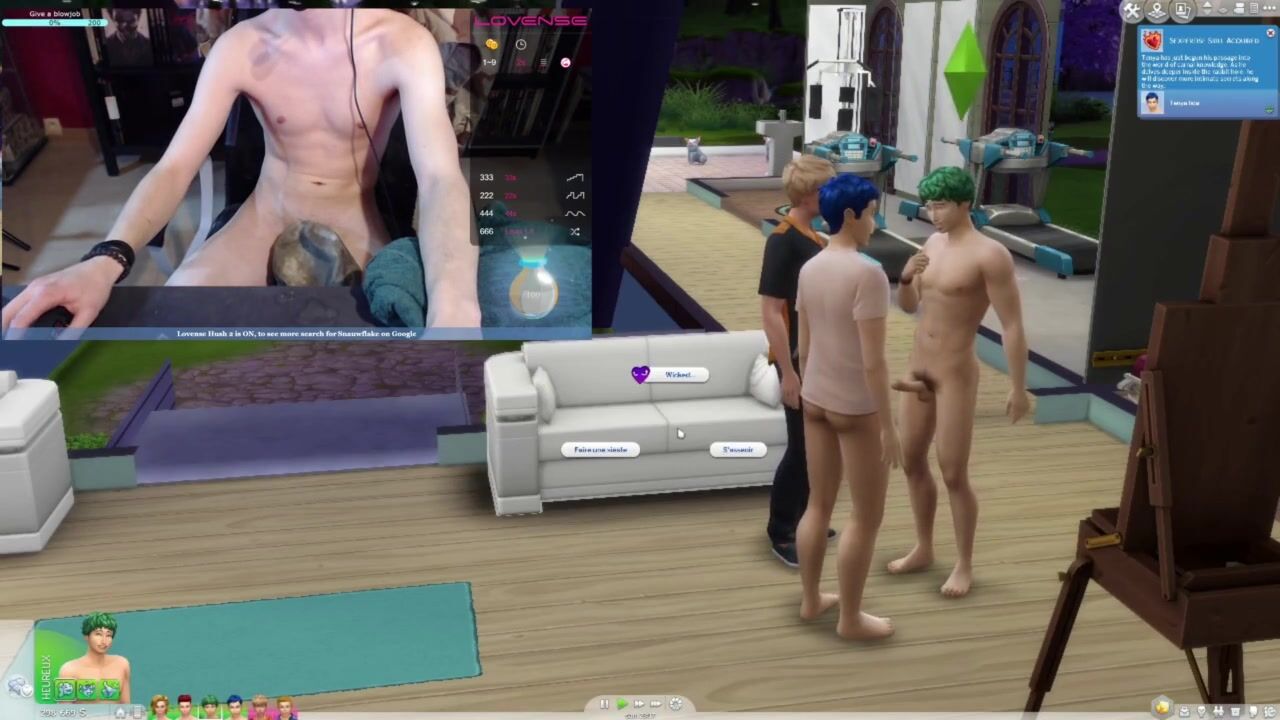 Sims 4 - my Hero Academia - Sex Scene between Deku x Tenya - Streamer Faps  photo pic
