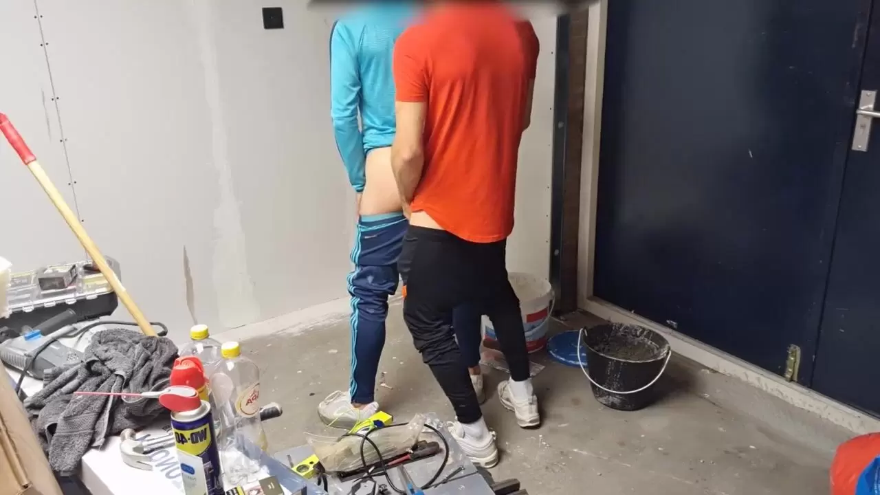 Finally Fucked my co Worker Bareback during Construction Work watch online image