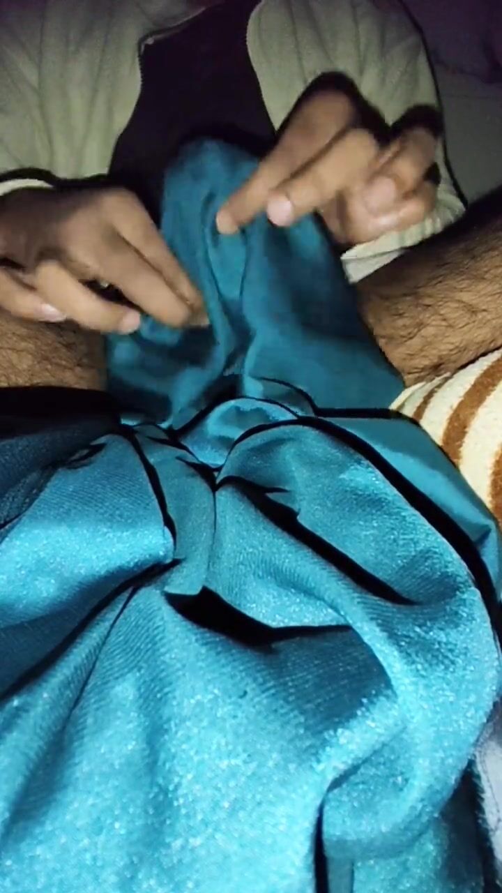 Dick head rub with satin silky green saree of neighbour chachi (29) watch online